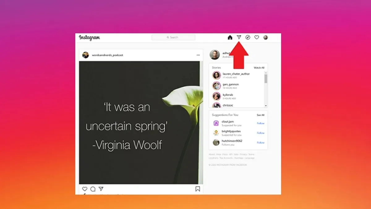 Instagram Desktop DMs