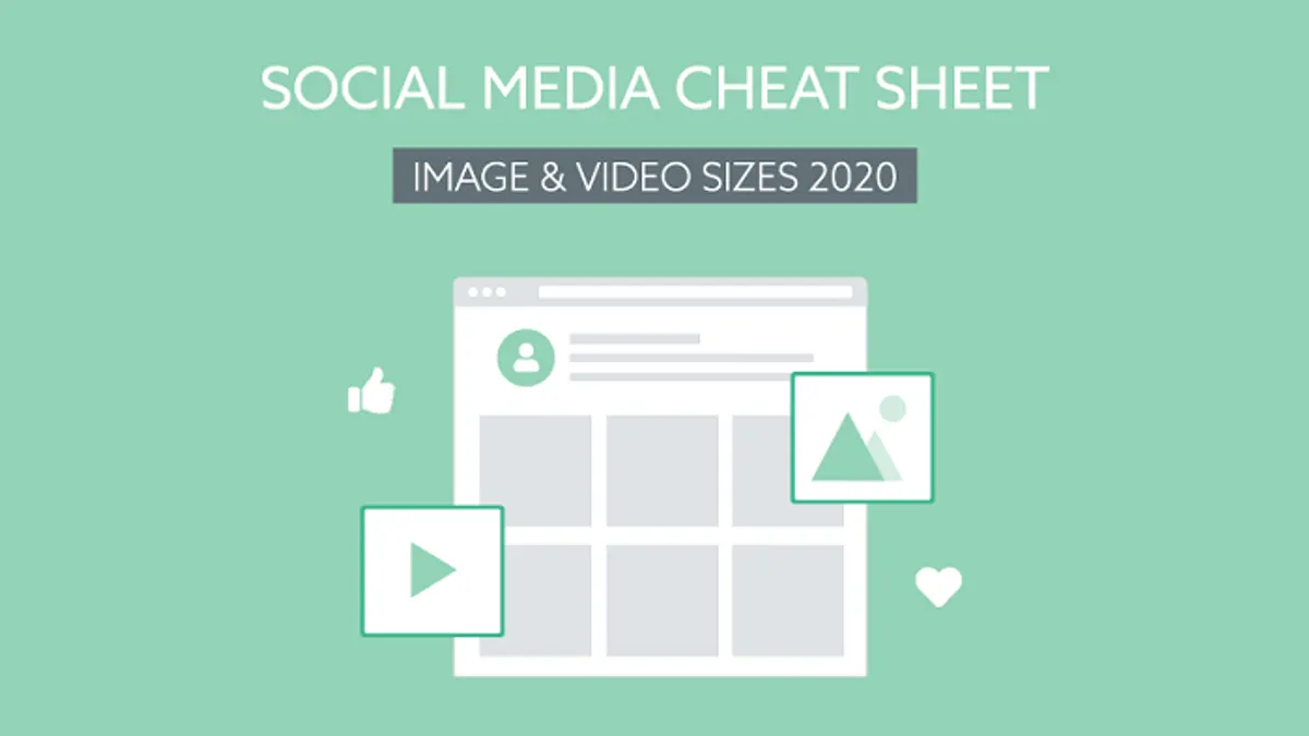 Social media image sizes chart