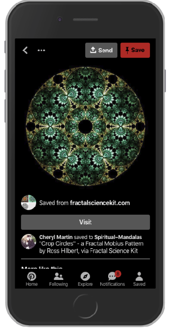 Pinterest night mode