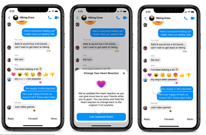 Facebook 'Care' Reaction on Messenger