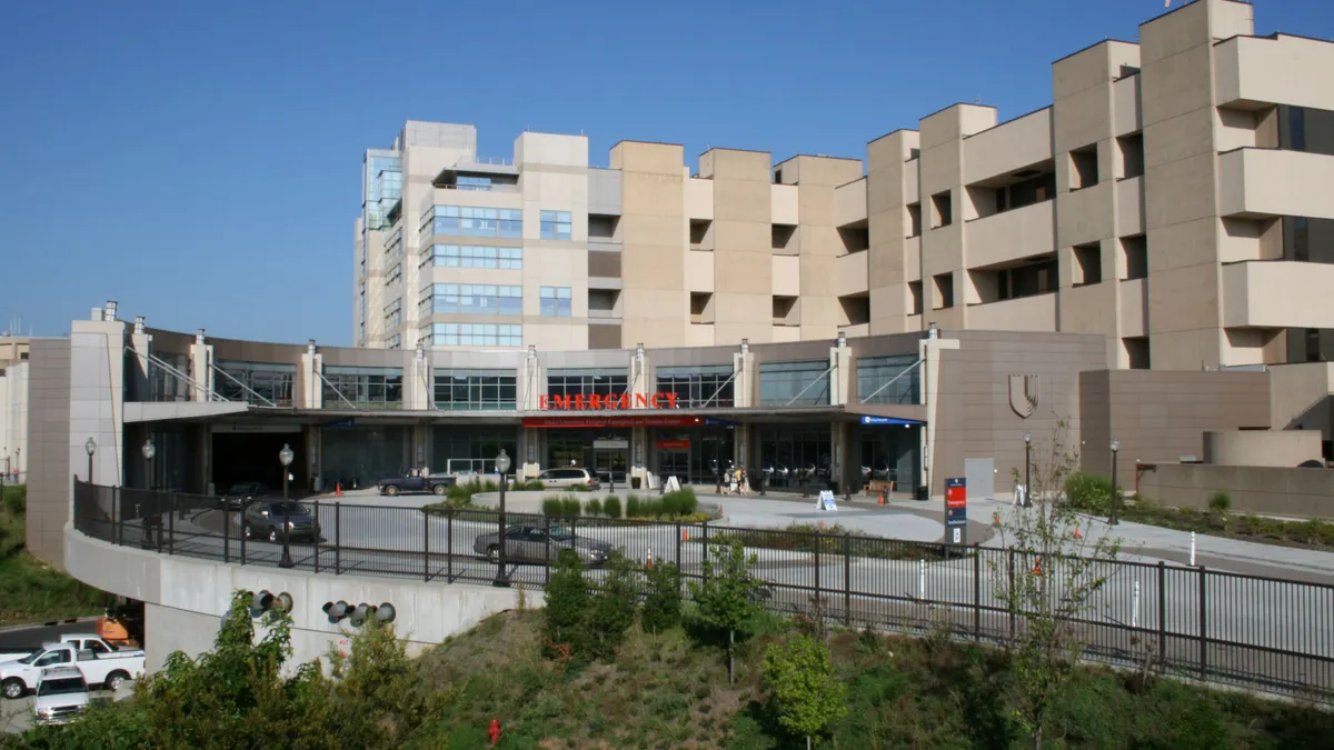 The outside of Duke University Hospital Emergency and Trauma Center