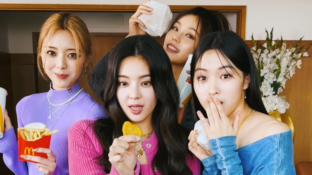 McDonald's 2022 FIFA World Cup campaign image featuring Kpop artist ITZY