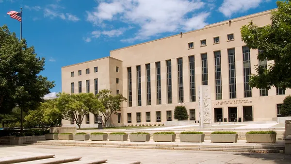 Exterior of the Elijah Barrett Prettyman U.S. Courthouse.