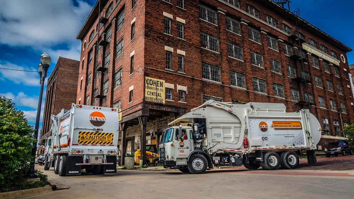 PDC collection trucks in Peoria, Illinois