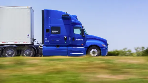 Aurora driverless truck