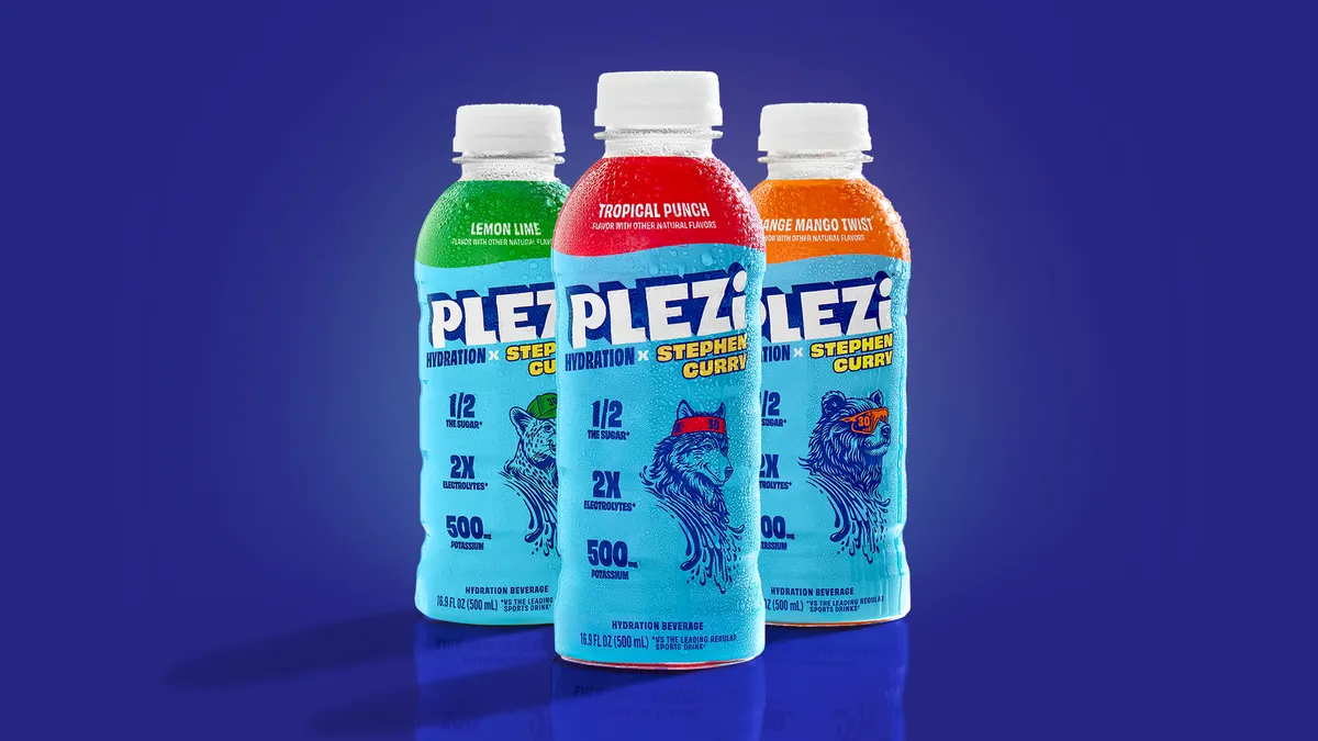 Bottles of Plezi Hydration