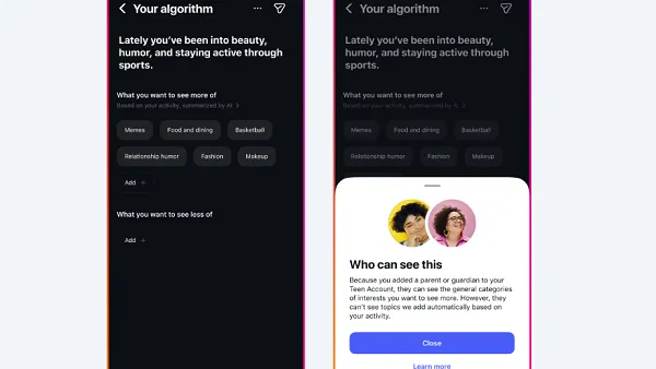Meta teen algorithm overview