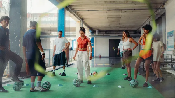 A group of young people at a Hinge event