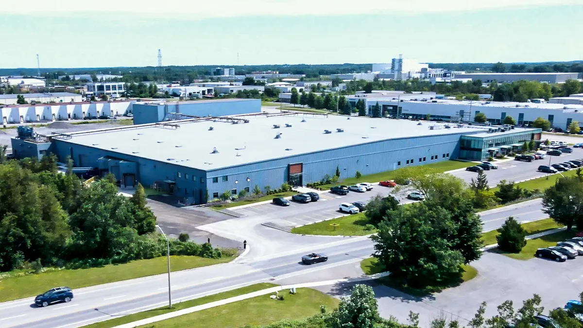 The exterior of a recycling facility