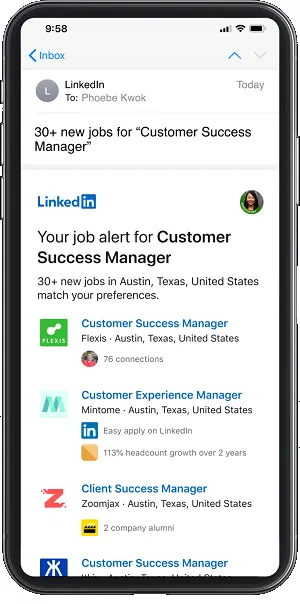 LinkedIn job search update