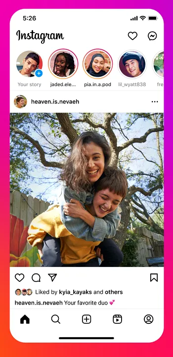 Instagram UI update