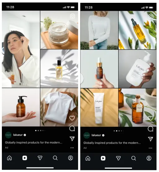 Meta product displays