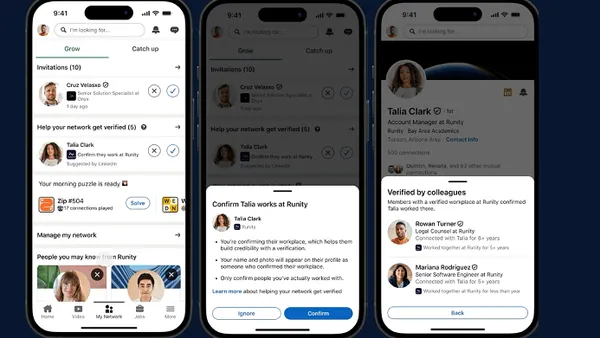 LinkedIn verification update