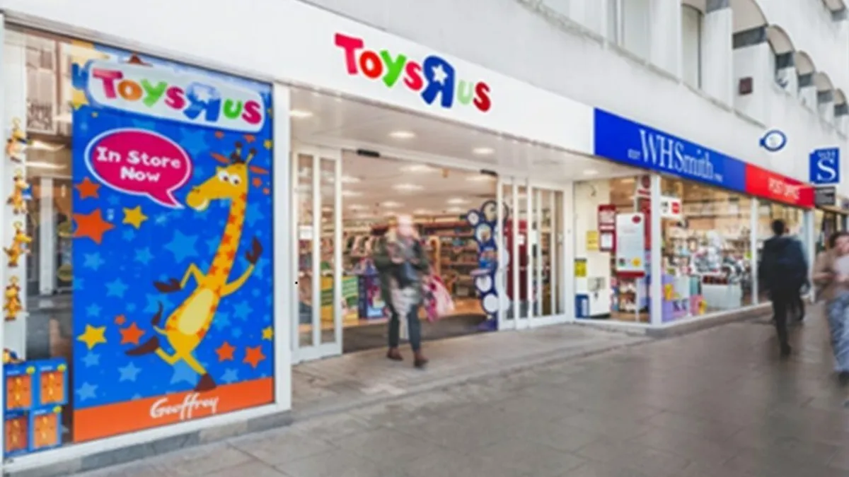 Toys R Us at WHSmith on Cheltenham High Street