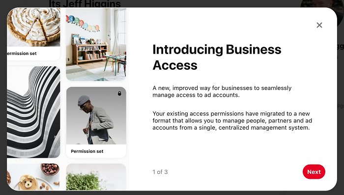 Pinterest Business Access