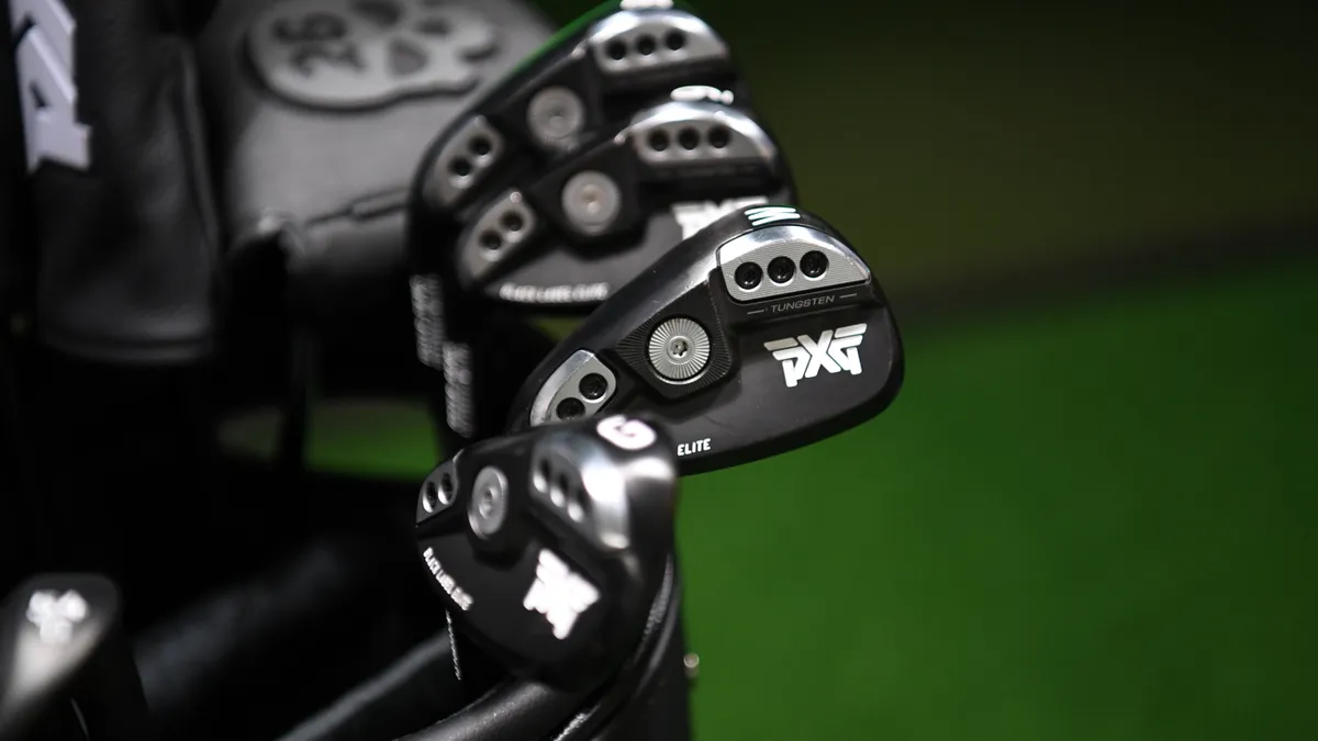 A view of PXG golf clubs at the PXG x Nick Jonas at TRENDYGOLF USA event held Nov. 17, 2022 in El Segundo, California.