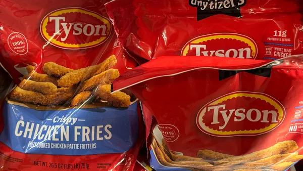 Tyson Foods chicken nuggets packages