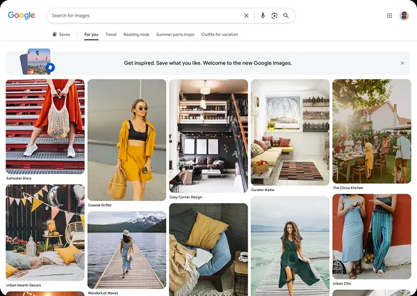 Google Images introduces Pinterest-style UI