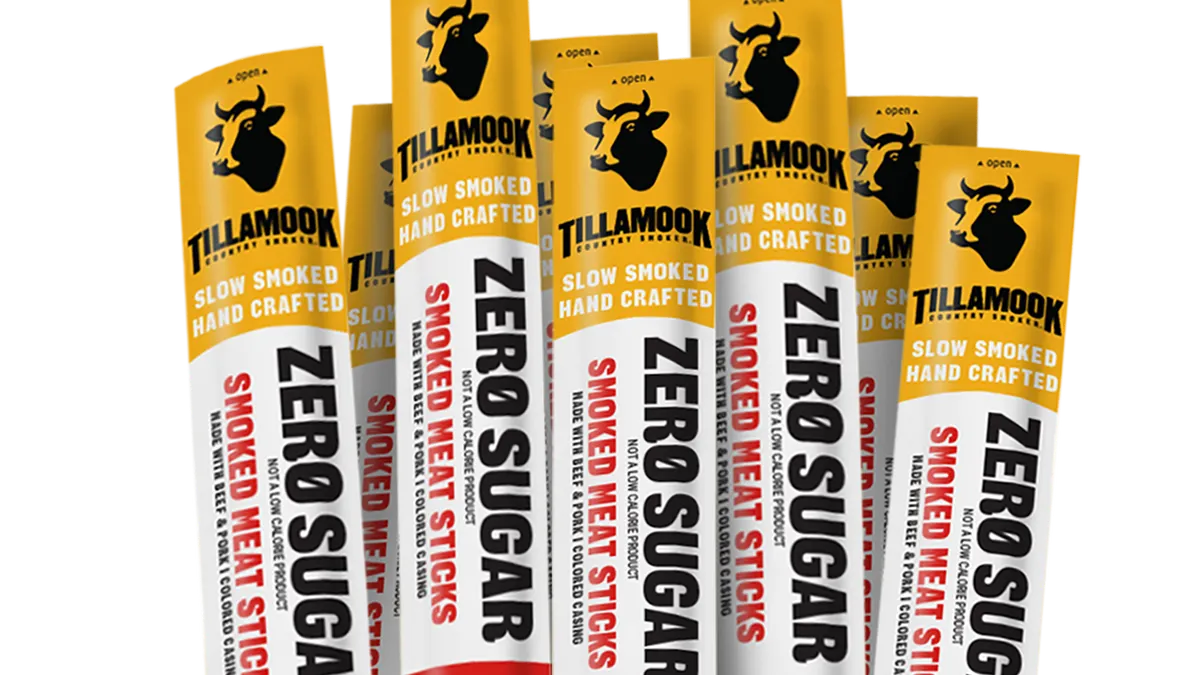 Package of Tillamook Country Smoker meat sticks