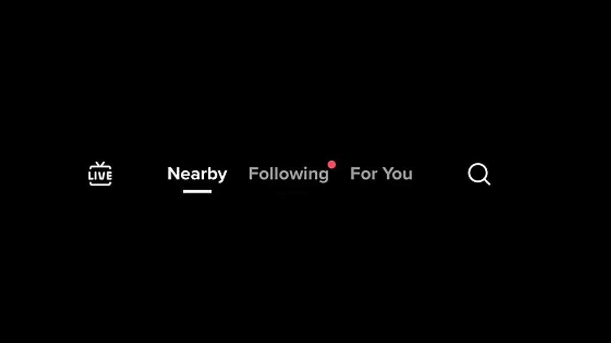 TikTok 'Nearby' feed