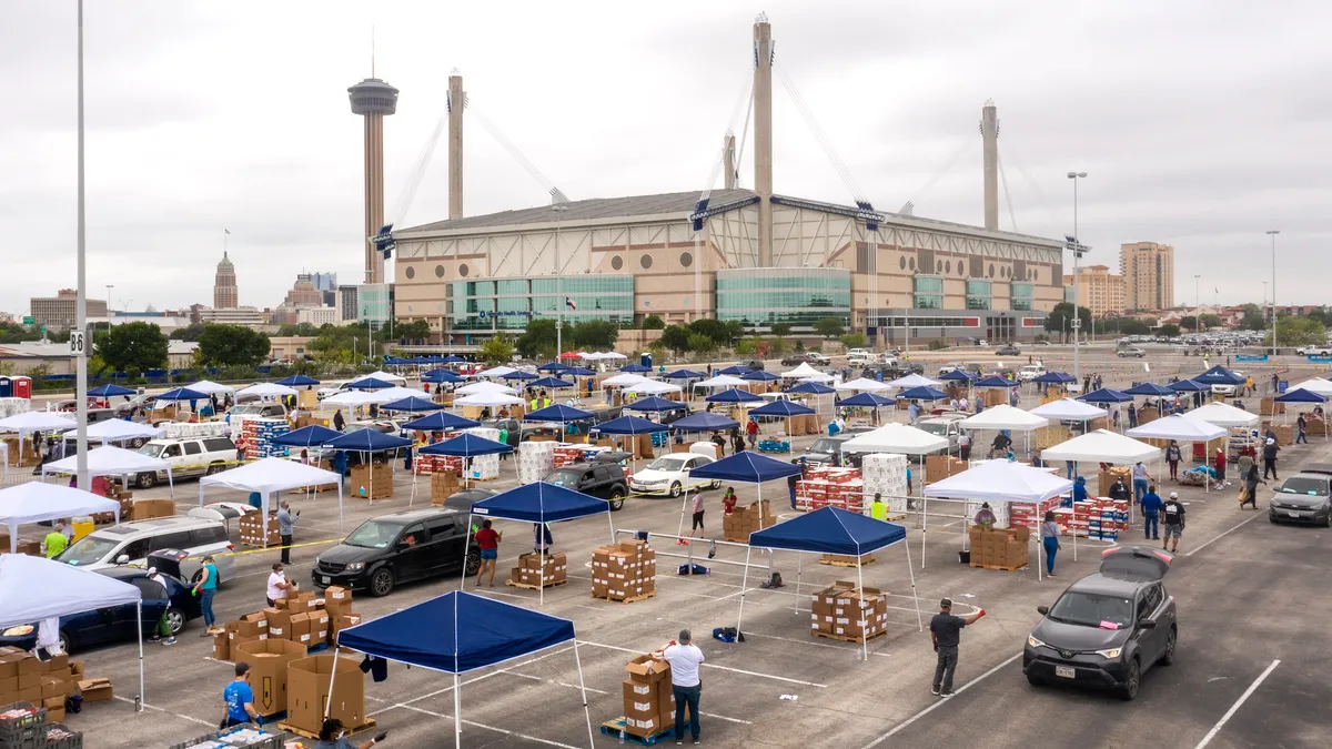 U.S. Department of Agriculture (USDA) Food and Nutrition Service (FNS) Disaster Household Distributions have been facilitated through partners such as San Antonio Food Bank (SAFB) who have created t