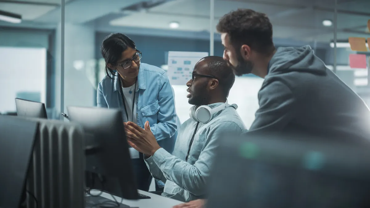 Professionals Meeting in Modern Office