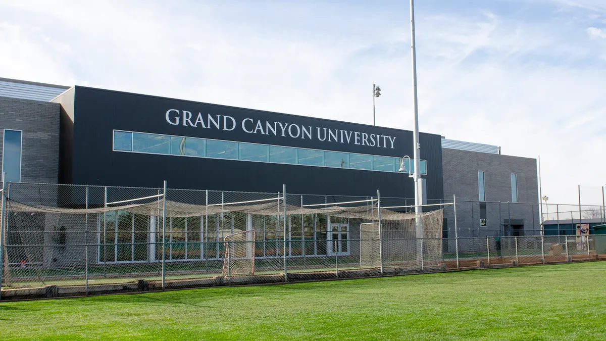 A building on Grand Canyon University's campus, in Phoenix.