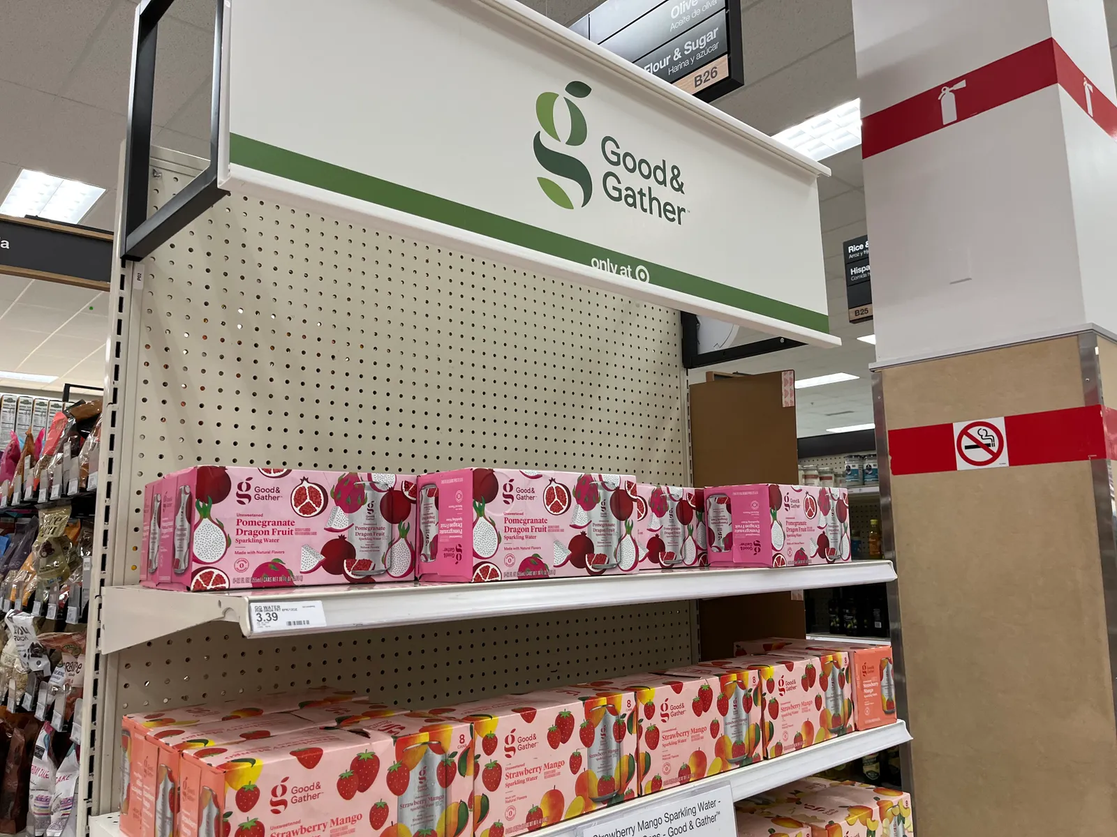 Good & Gather sparkling water at a Target in Washington, D.C.