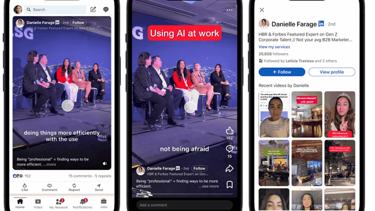 LinkedIn video update