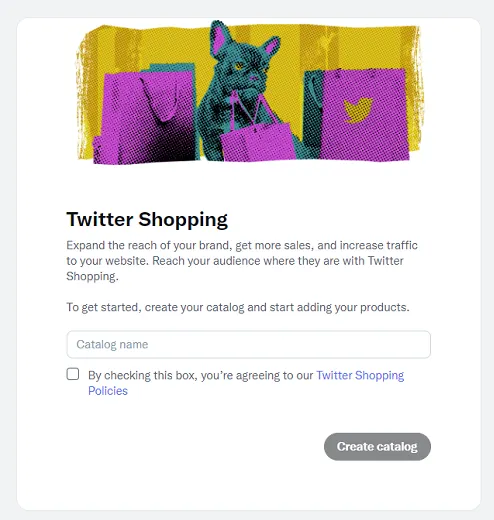 Twitter Shop manager