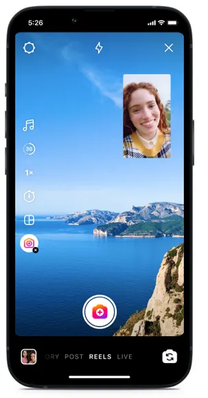 Instagram Dual Camera Mode