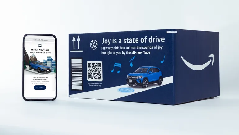 Volkswagen Unveils AR Driving Experience On Amazon Boxes