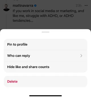 Threads share counts