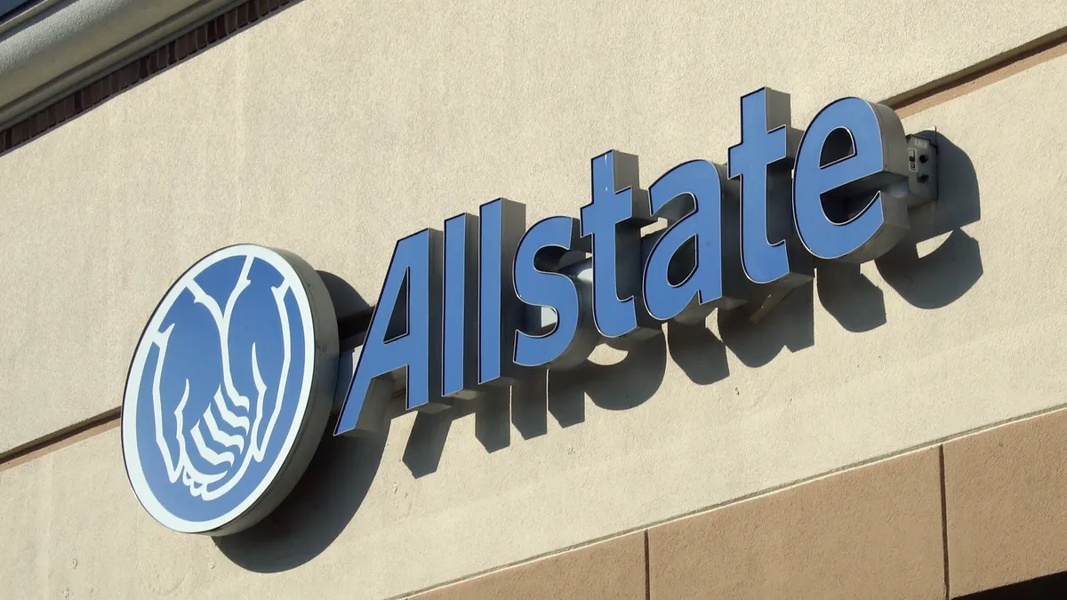 An image of the sign for Allstate Insurance