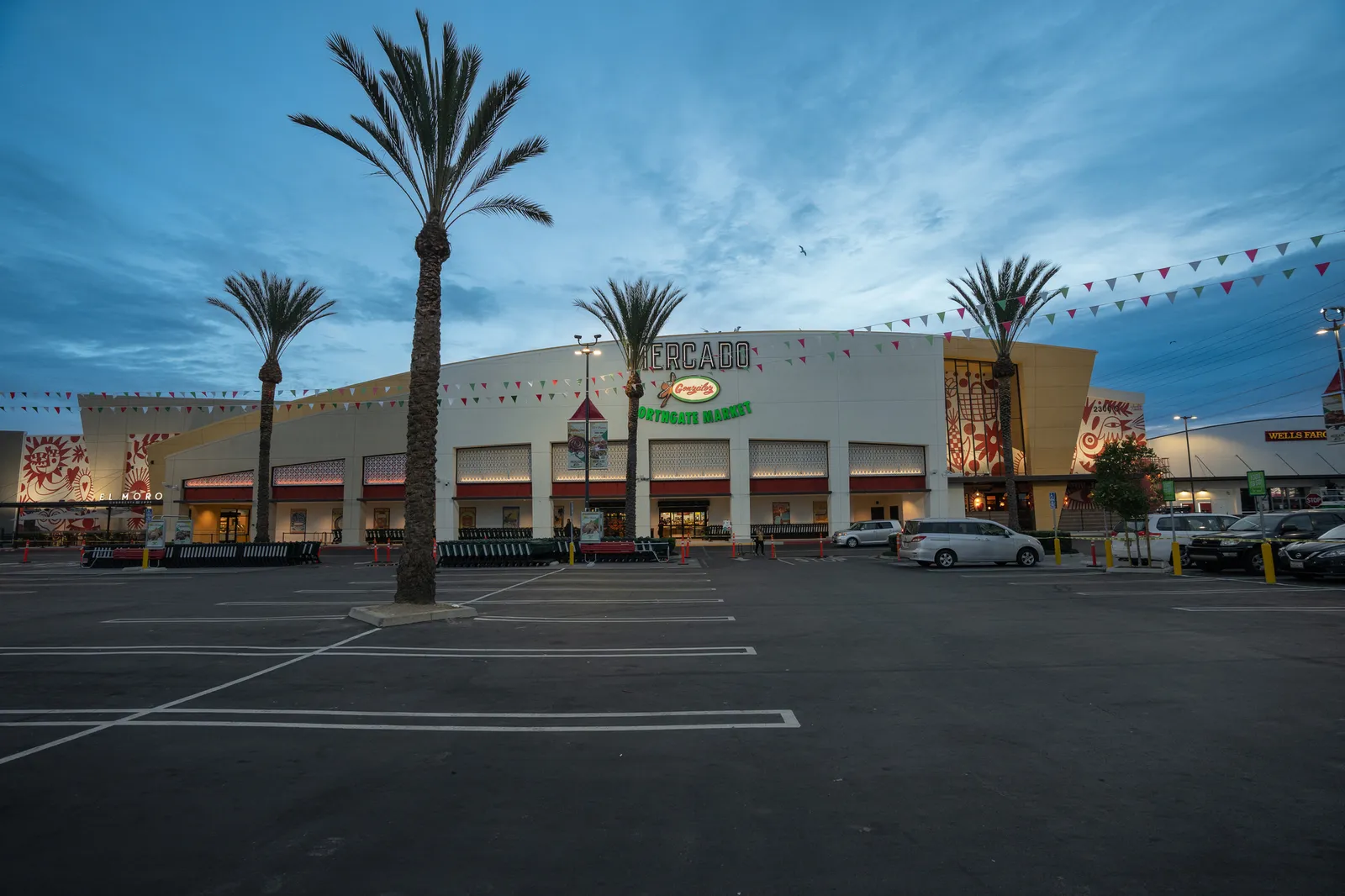 Exterior of a grocery store