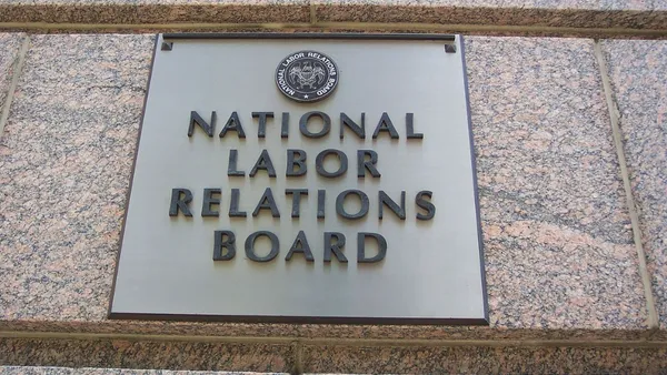 Pictured is the exterior of the National Labor Relations Board building.