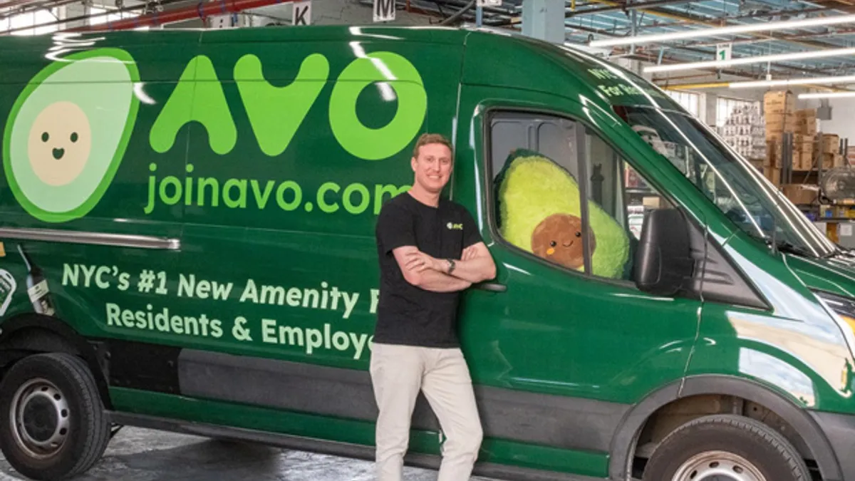 Avo delivery truck