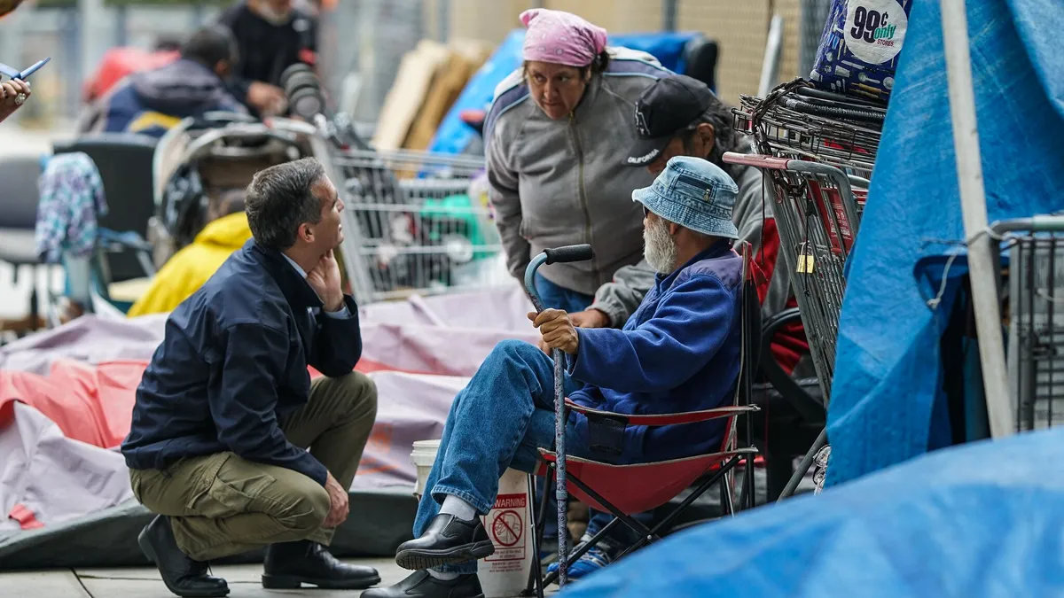 LA Mayor Eric Garcetti homelessness Trump