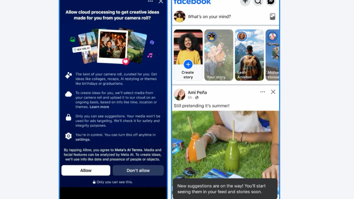 Facebook photo sharing