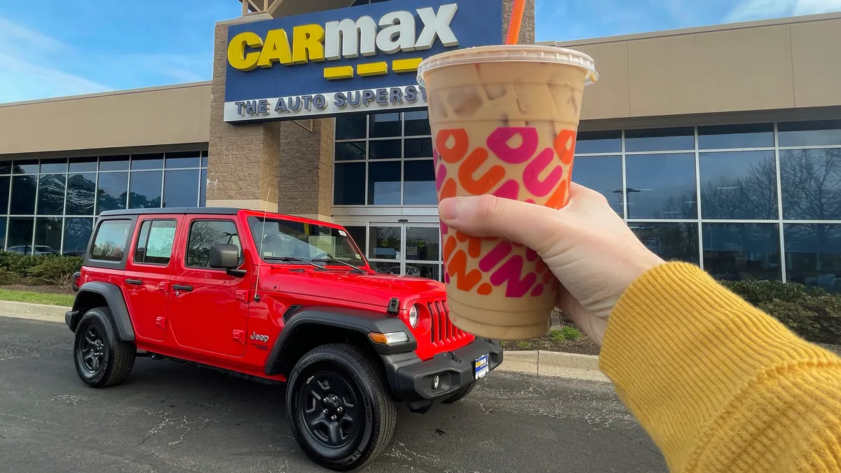 CarMax touts 24-hour test drives with Dunkin' visits