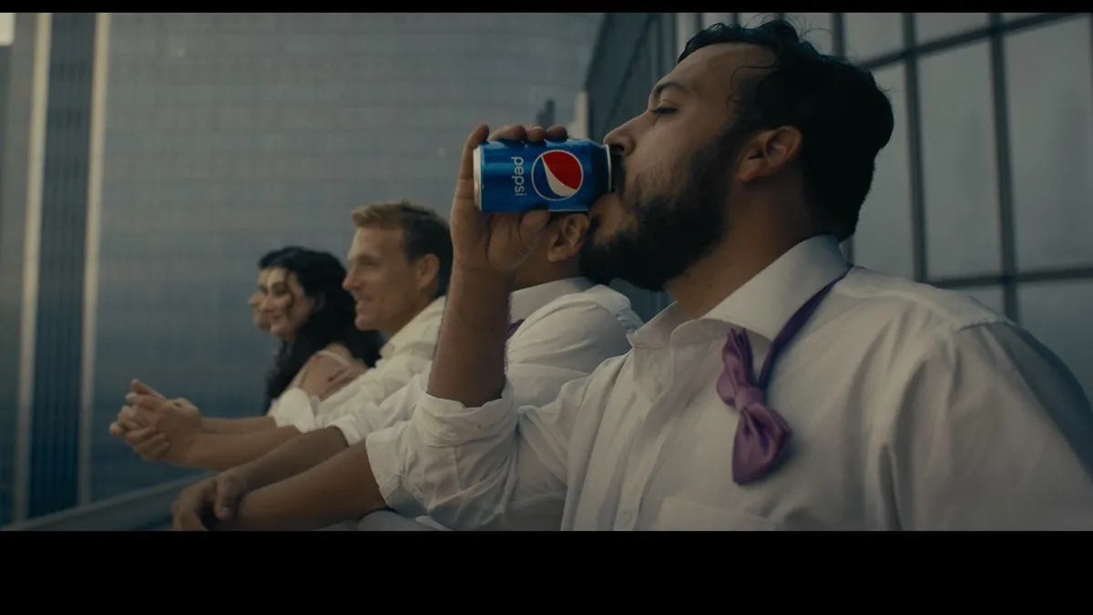 Pepsi's "The Mess We Miss" ad spot retrieved by Marketing Dive on May 24, 2021