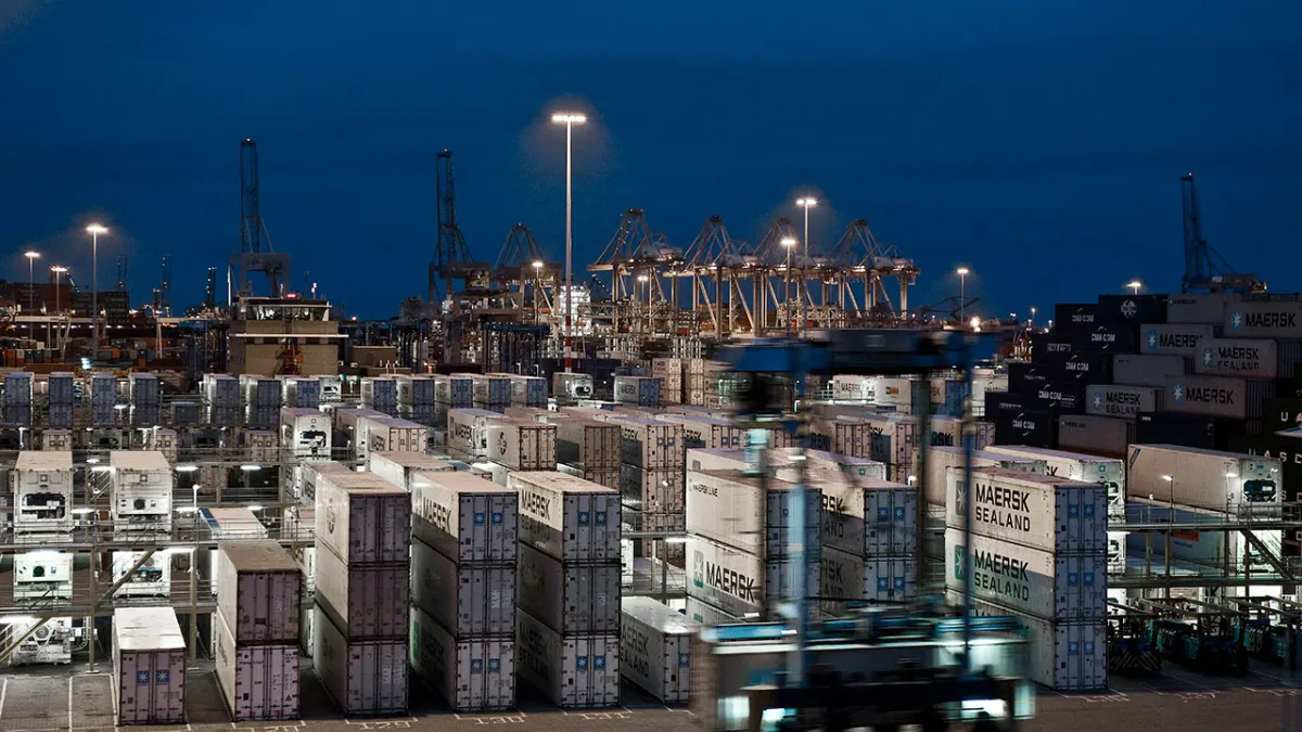 Maasvlakte II terminal in the Netherlands.