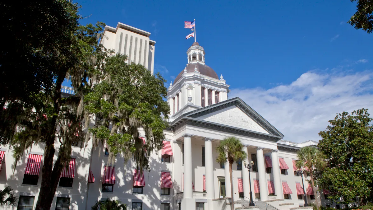 View of the Florida State Capitol in Tallahassee