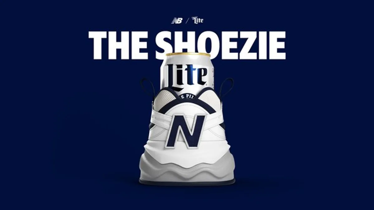 Image of Miller Lite and New Balance's Shoezie