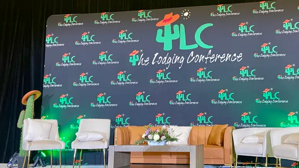 A stage at The Lodging Conference.