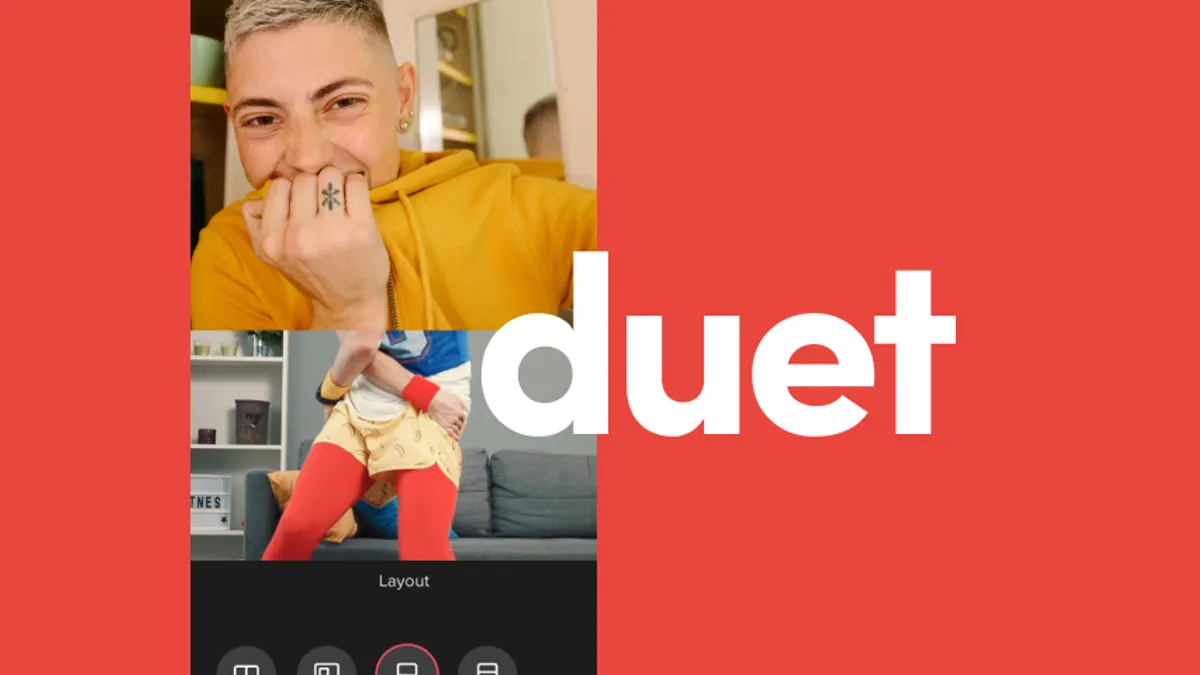 TikTok Duet options