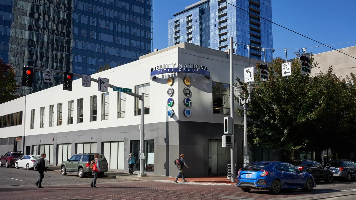 Fidelity National Title Group Portland Office exterior. FNTG is a member of the Fidelity National Financial (NYSE: FNF) family of companies.