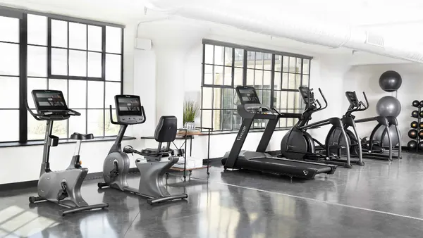 Treadmills at a gym