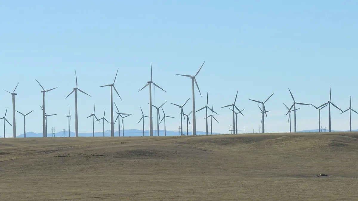 A wind farm near Cheyenne, Wyoming.