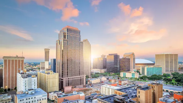 Downtown New Orleans.